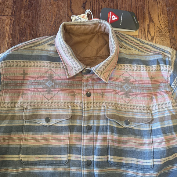 NEW Faherty Good Feather Reversible Bondi Jacket Mens XXL Tribal Primaloft Fall - Picture 6 of 16